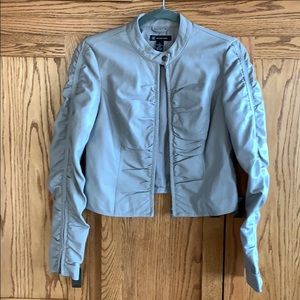 INC Gray non-leather jacket